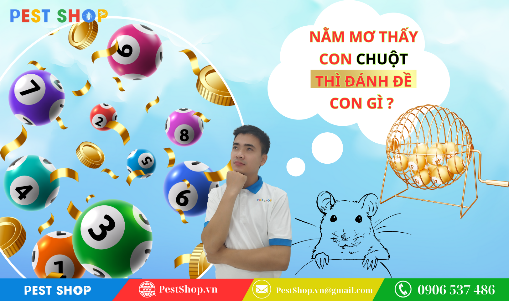 Chuột con mới đẻ màu trắng trong giấc mơ