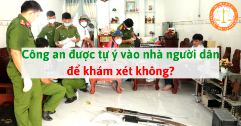 Công an vào nhà bắt người