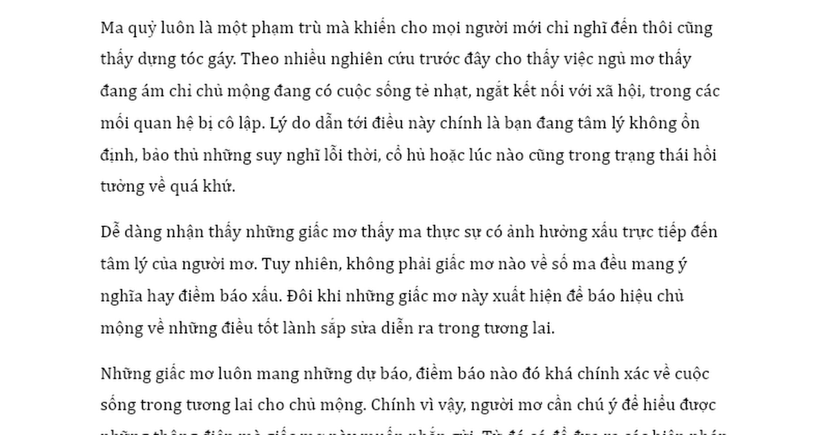 Ma Bóp Cổ Trong Mơ: Ý Nghĩa Và Con Số May Mắn