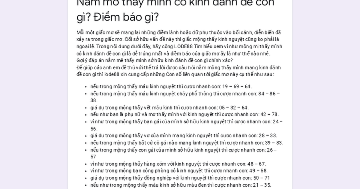 Nằm Mơ Thấy Đỉa Cắn Chân Đánh Đề Con Gì?